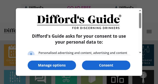 Screenshot of diffordsguide.com