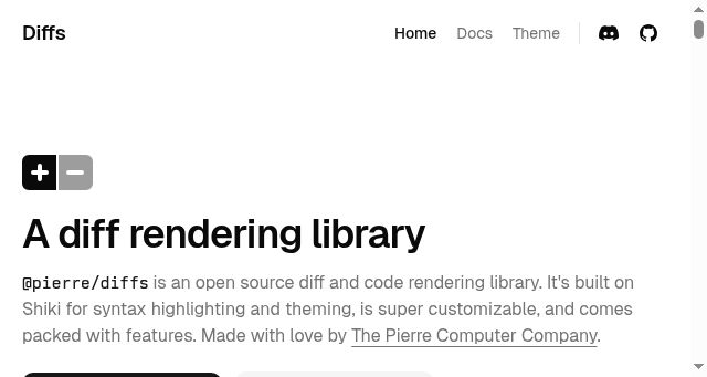 Screenshot of diffs.com