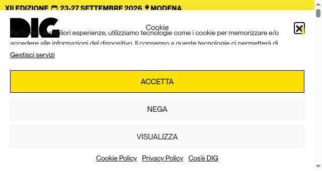 Screenshot of dig-awards.org