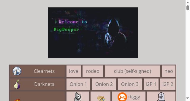 Screenshot of digdeeper.rodeo