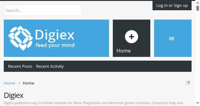 Screenshot of digiex.net