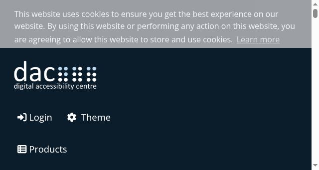Screenshot of digitalaccessibilitytraining.org