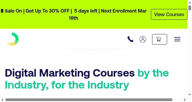 Screenshot of digitalmarketinginstitute.com