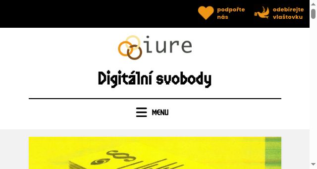 Screenshot of digitalnisvobody.cz