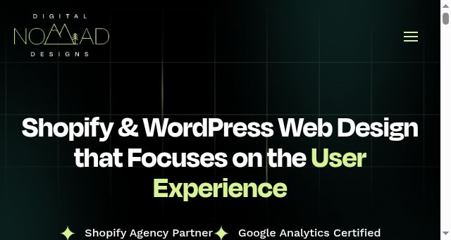 Screenshot of digitalnomaddesigns.com