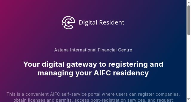 Screenshot of digitalresident.kz