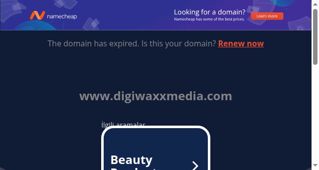 Screenshot of digiwaxxmedia.com