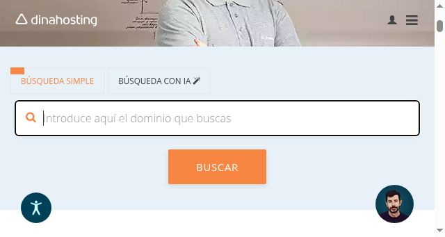 Screenshot of dinahosting.com