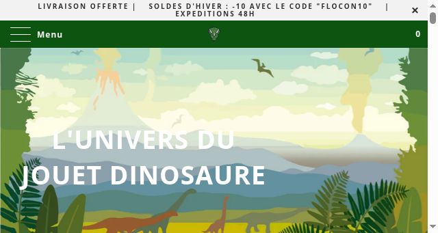Screenshot of dinosaure-boutique.com