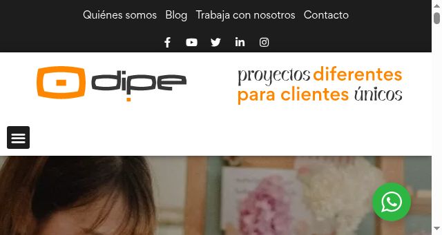 Screenshot of dipe.es