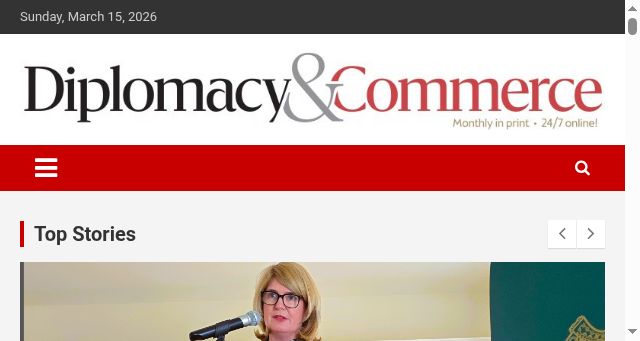 Screenshot of diplomacyandcommerce.at