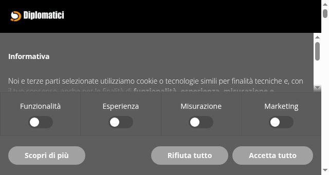 Screenshot of diplomatici.it