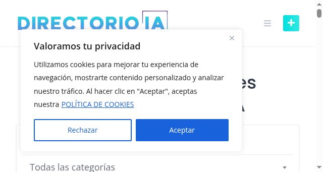 Screenshot of directorio-ia.online