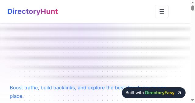 Screenshot of directoryhunt.com