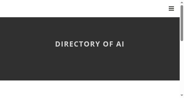 Screenshot of directoryofai.online