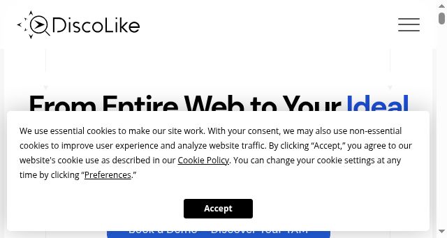 Screenshot of discolike.com