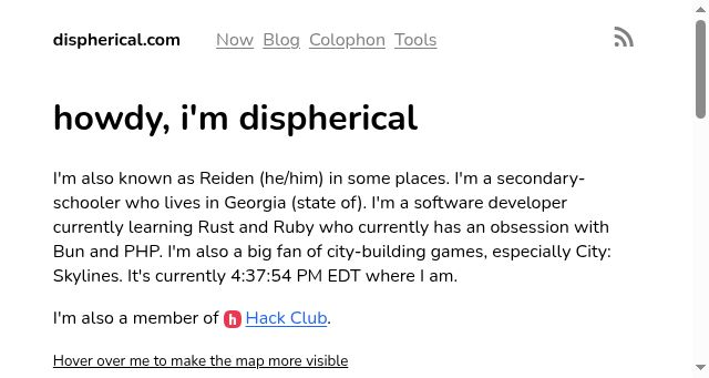 Screenshot of dispherical.com