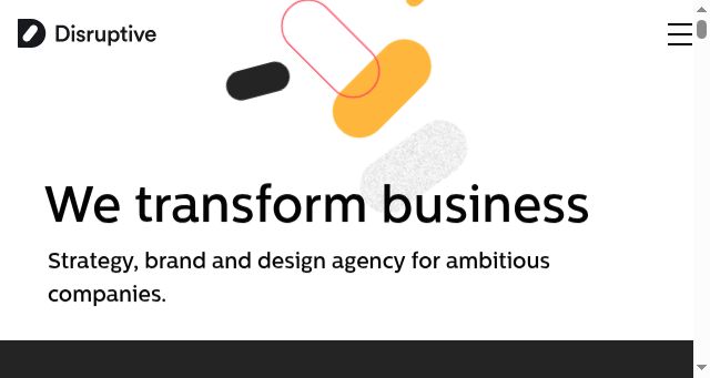 Screenshot of disruptivebrand.io