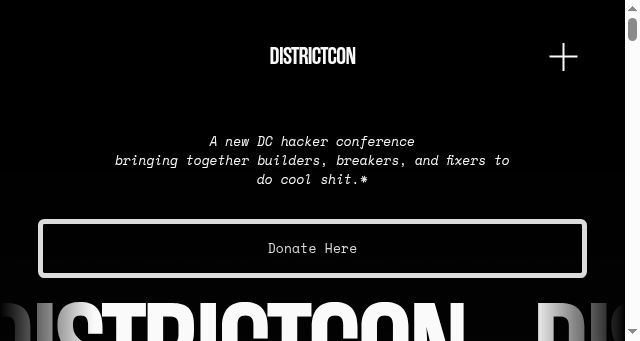 Screenshot of districtcon.org