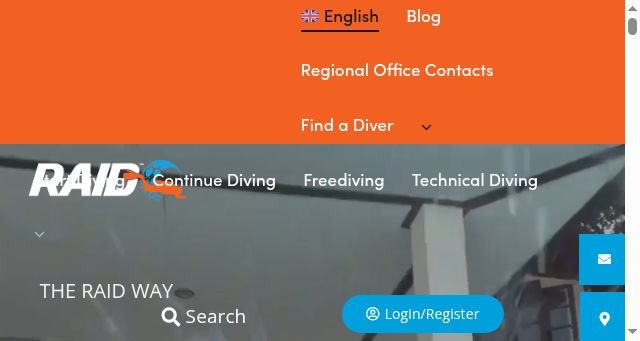 Screenshot of diveraid.com