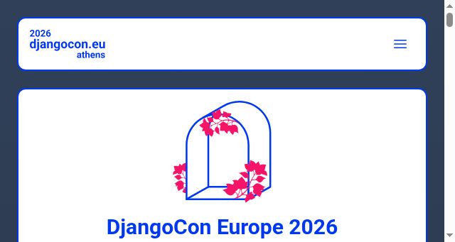 Screenshot of djangocon.eu