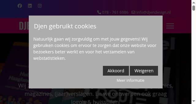 Screenshot of djendesign.nl