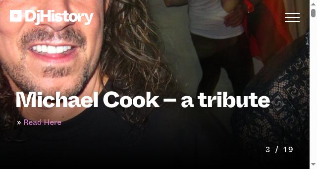 Screenshot of djhistory.com