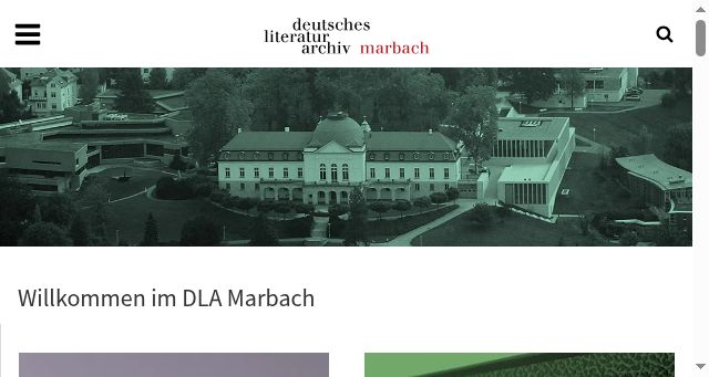 Screenshot of dla-marbach.de