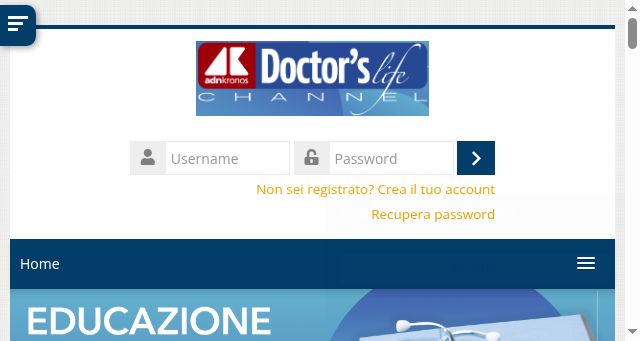 Screenshot of doctorslife.it