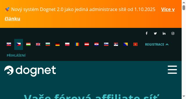 Screenshot of dognet.cz