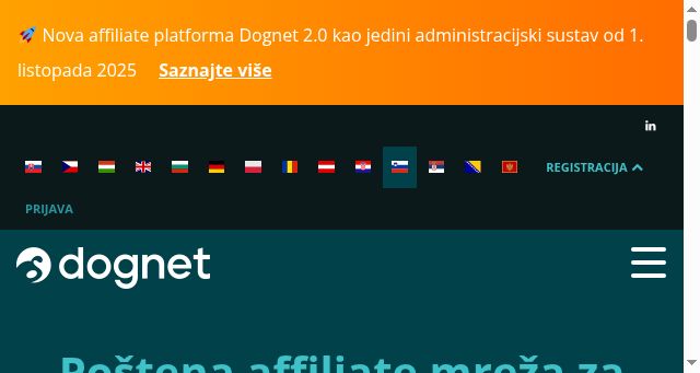 Screenshot of dognet.si