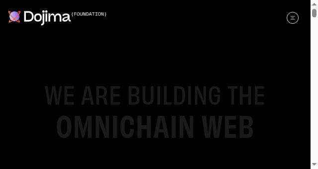 Screenshot of dojima.foundation