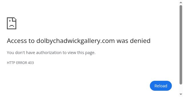 Screenshot of dolbychadwickgallery.com