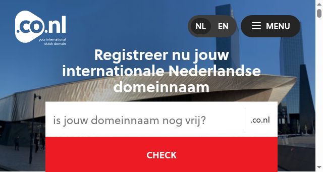 Screenshot of domain.co.nl