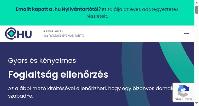 Screenshot of domain.hu