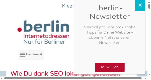 Screenshot of dot.berlin