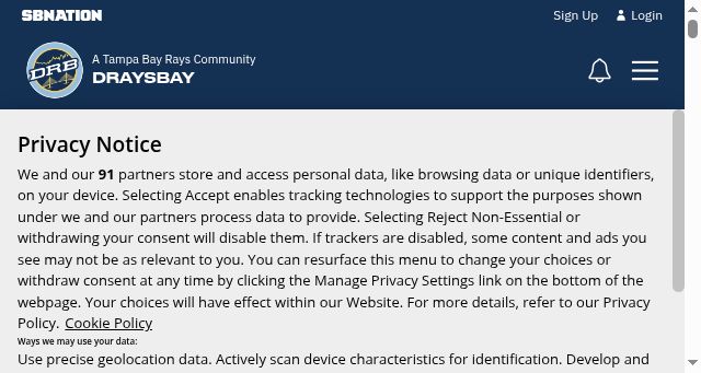 Screenshot of draysbay.com