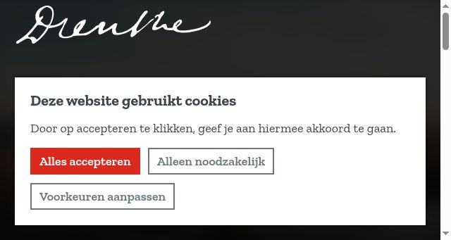 Screenshot of drenthe.nl