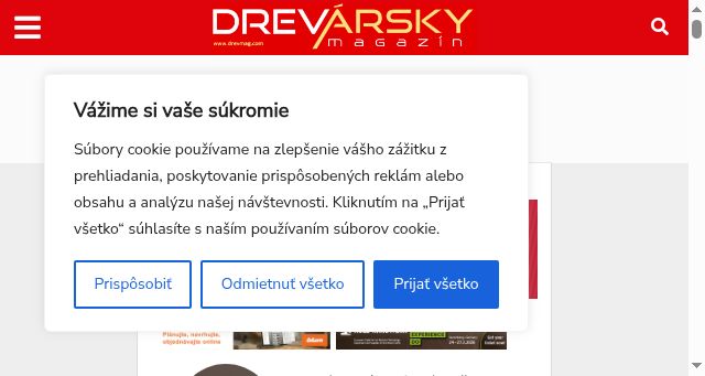 Screenshot of drevmag.com