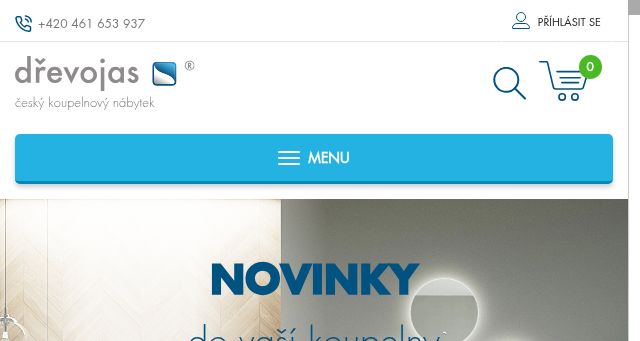 Screenshot of drevojas.cz