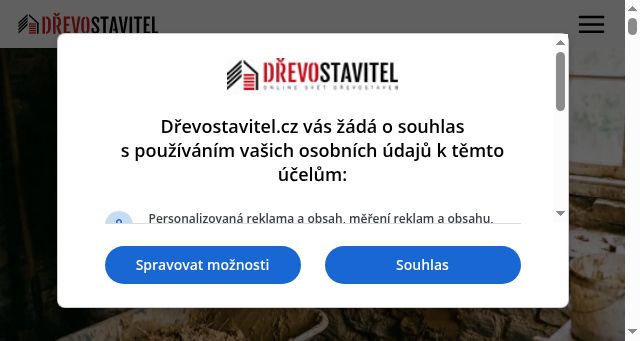 Screenshot of drevostavitel.cz