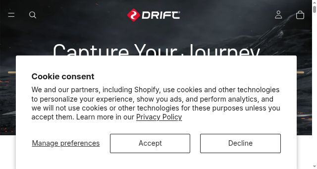 Screenshot of driftinnovation.com
