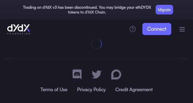 Screenshot of dydx.community