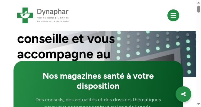 Screenshot of dynaphar.be
