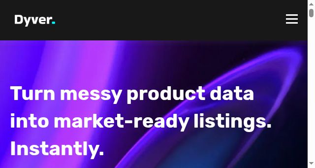 Screenshot of dyver.ai