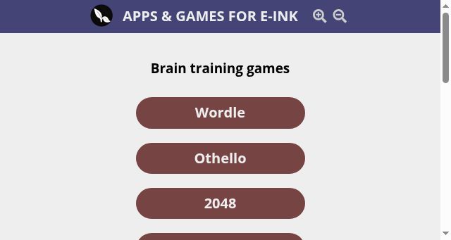 Screenshot of e-ink.club