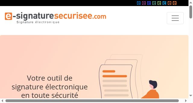 Screenshot of e-signaturesecurisee.com