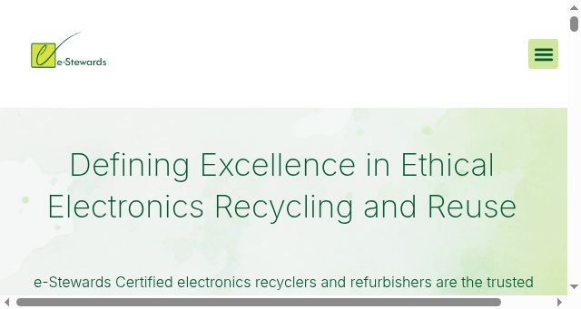 Screenshot of e-stewards.org