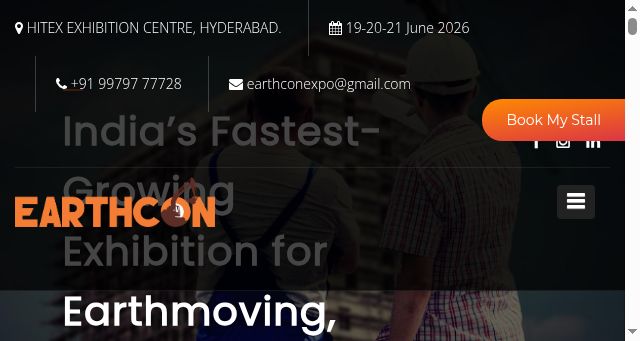 Screenshot of earthconexpo.com