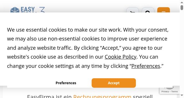 Screenshot of easyfirma.net